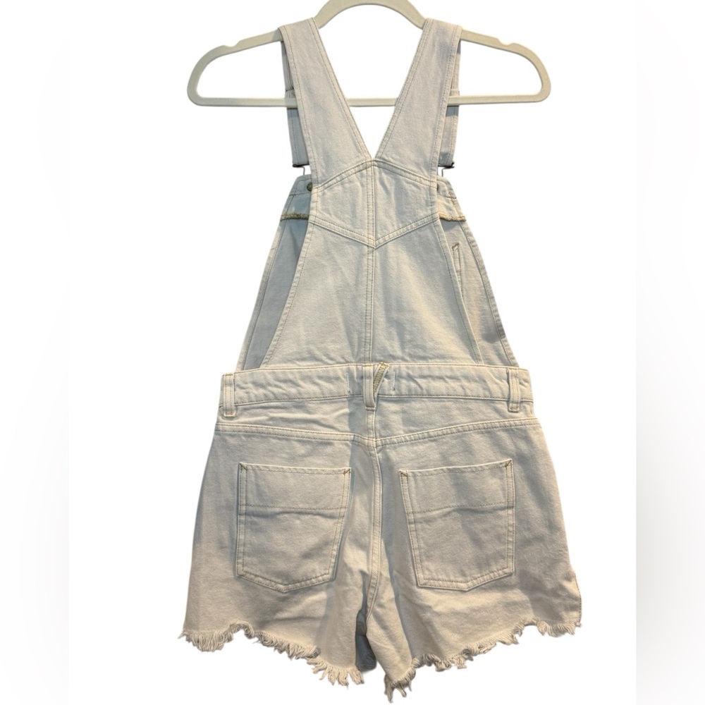 Free People We The Free NWT Women’s Sunkissed Overalls Off White Size: 0 - Picture 4 of 8